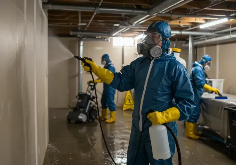 Basement Sanitization and Antimicrobial Treatment process in Auburn Gresham, IL